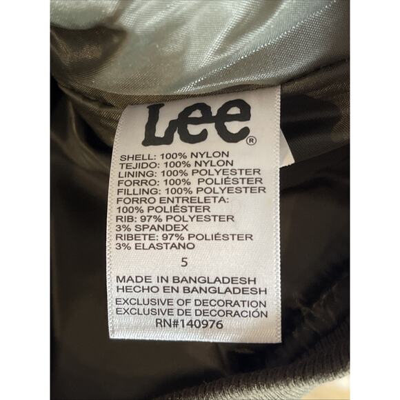 Lee Camouflage Puffer Vest Boys Size 5 Fleece Neck Pockets Camo Lined Full Zip - Picture 10 of 11